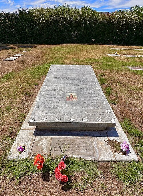 Stone marker with vicims of the Los Gatoes plane crash names